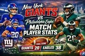 Philadelphia Eagles vs New York Giants Match Player Stats
