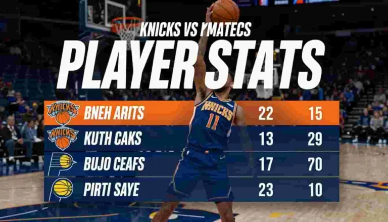 Knicks vs Pacers Match Player Stats