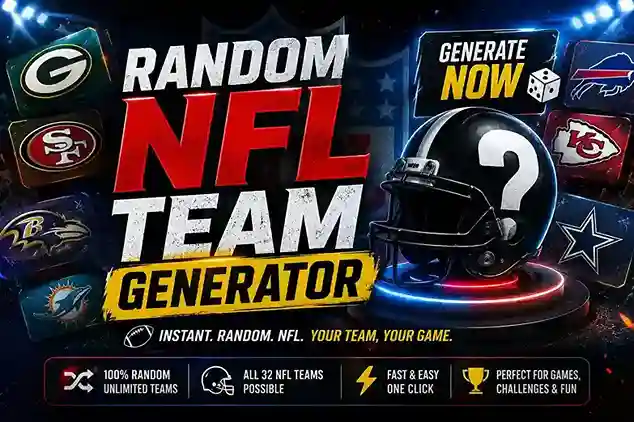 random NFL team generator.