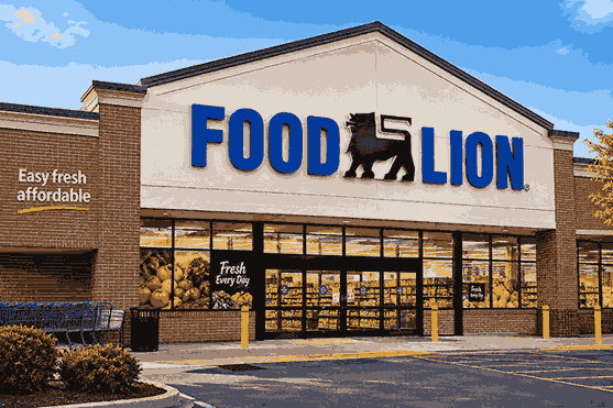 Food Lion grocery store exterior with storefront sign